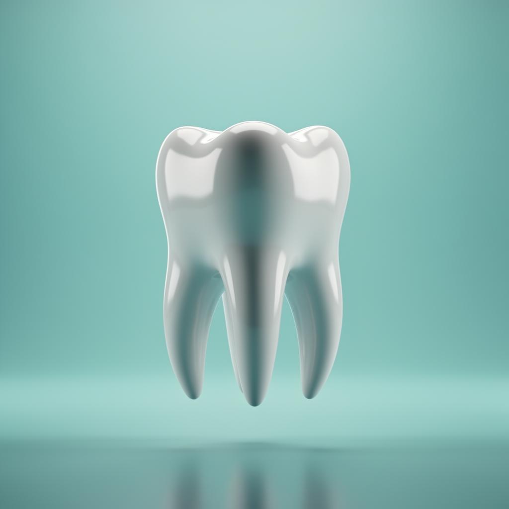 3D rendered tooth